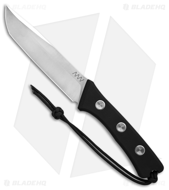 Acta Non Verba Knives P400 Fixed Blade Knife Black G-10 (6.1" Satin)