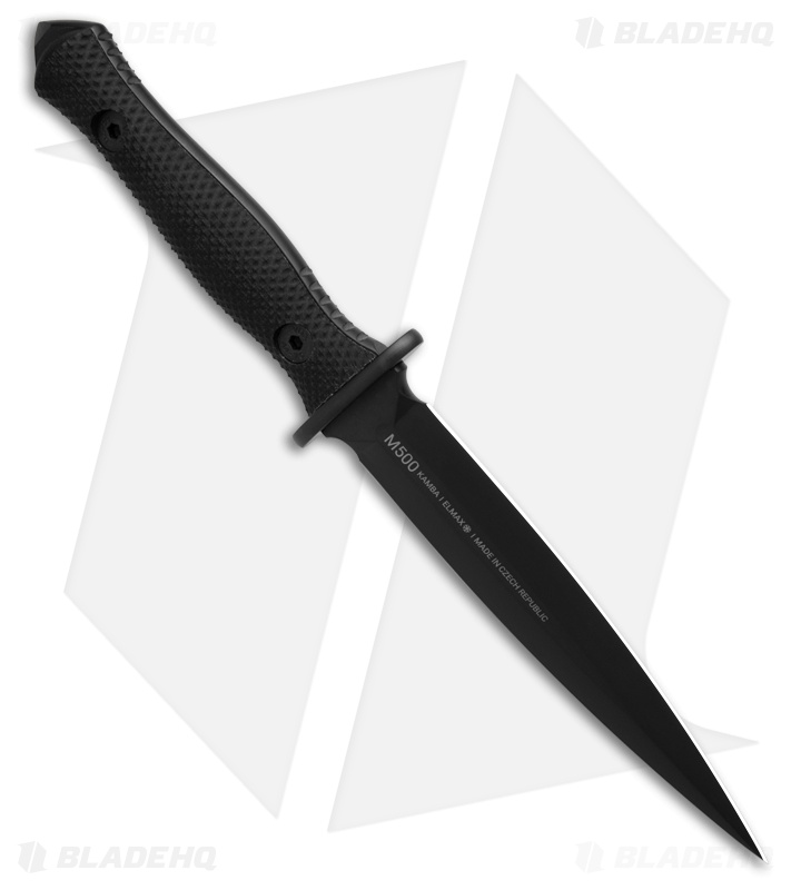 Acta Non Verba M500 KAMBA Fixed Blade Knife Black G-10 (4.5" Black)