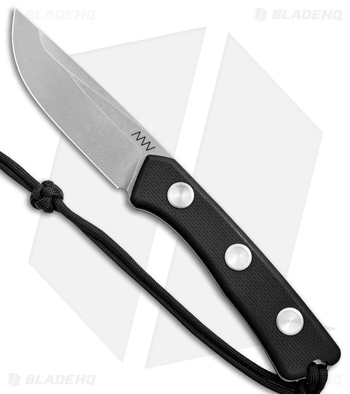 Acta Non Verba Knives P200 Fixed Blade Knife w/ Kydex Sheath (3.94" Stonewash)