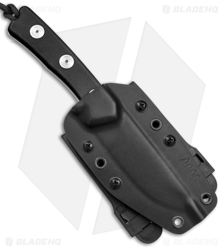 Acta Non Verba Knives P200 Fixed Blade Knife w/ Kydex Sheath (3.94" Stonewash)