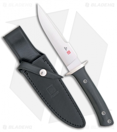 Al Mar Shiva Fixed Blade Knife Black Micarta (5.25" Satin) SV-BM 
