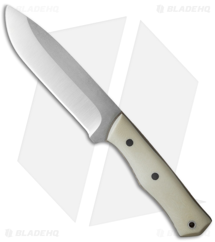Alfa Knife Ak2 Major First Strike Knife Tan G-10/Green Micarta (5.5" Satin/BB)