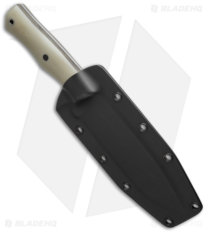 Alfa Knife Ak2 Major First Strike Knife Tan G-10/Green Micarta (5.5" Satin/BB)