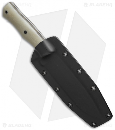 Alfa Knife Ak2 Major First Strike Knife Tan G-10/Green Micarta (5.5" Satin/BB)