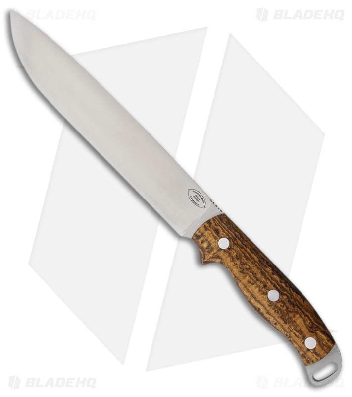 American Knife Company Denali Fixed Blade Bocote Wood (8.5" Satin