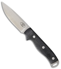 American Knife Company Shenandoah Fixed Blade Knife Black Micarta (4.25" Satin)