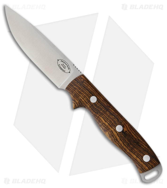 American Knife Company Shenandoah Fixed Blade Knife Bocote Wood (4.25" Satin)