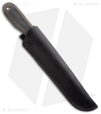 Anza Knives Ranger Fixed Blade Knife Black Micarta (6.1" Gray)
