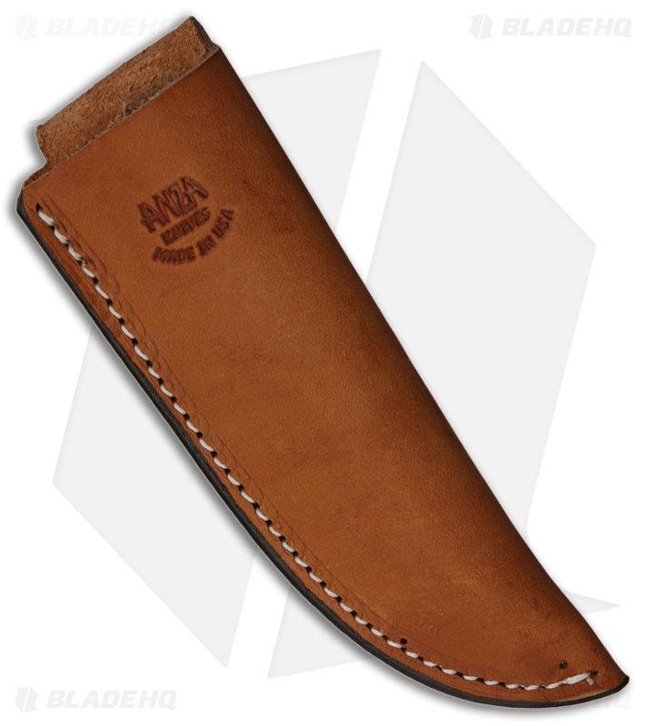 Anza Knives 108-E Fixed Blade Knife Elk Bone (3.75" Satin) 