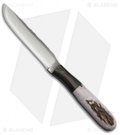 Anza Knives 108-E Fixed Blade Knife Elk Bone (3.75" Satin) 