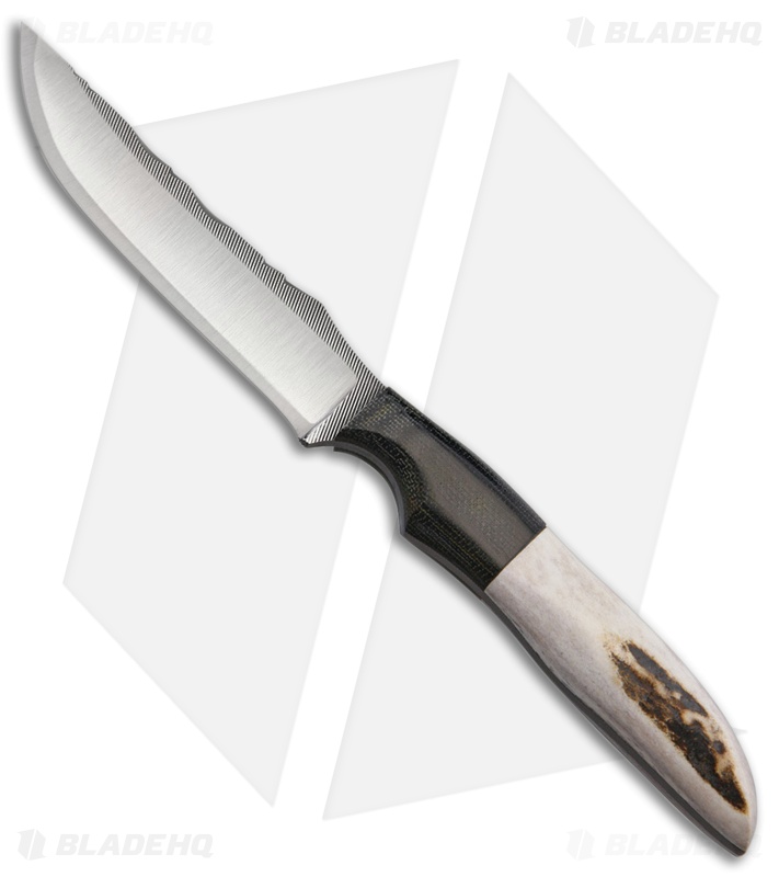 Anza Knives 711-E Fixed Blade Knife Elk/Micarta (4.125" Satin)