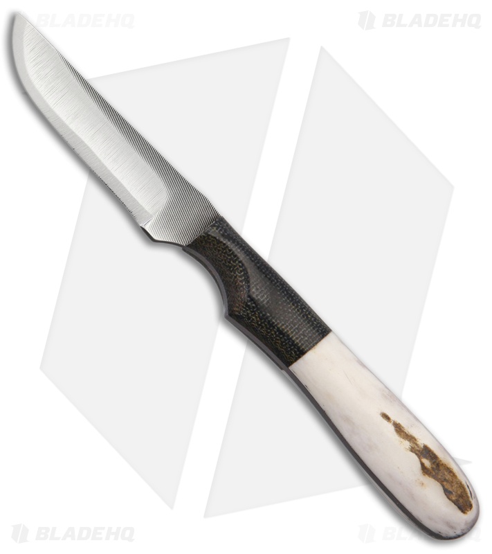 Anza Knives F1-E Fixed Blade Knife Elk/Micarta (2.5" Satin)