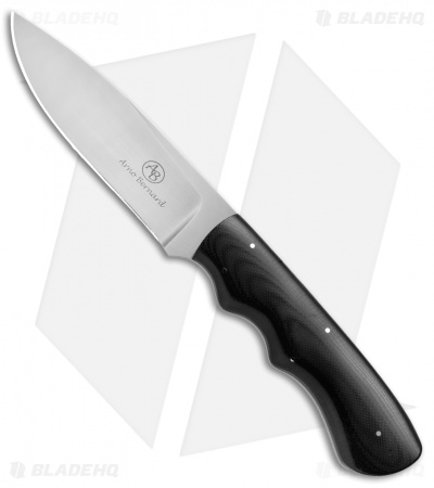 Arno Bernard Knives Cheetah Fixed Blade Knife Black G-10 (4.125" Satin)