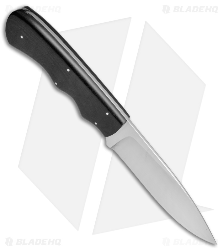 Arno Bernard Knives Cheetah Fixed Blade Knife Black G-10 (4.125" Satin)