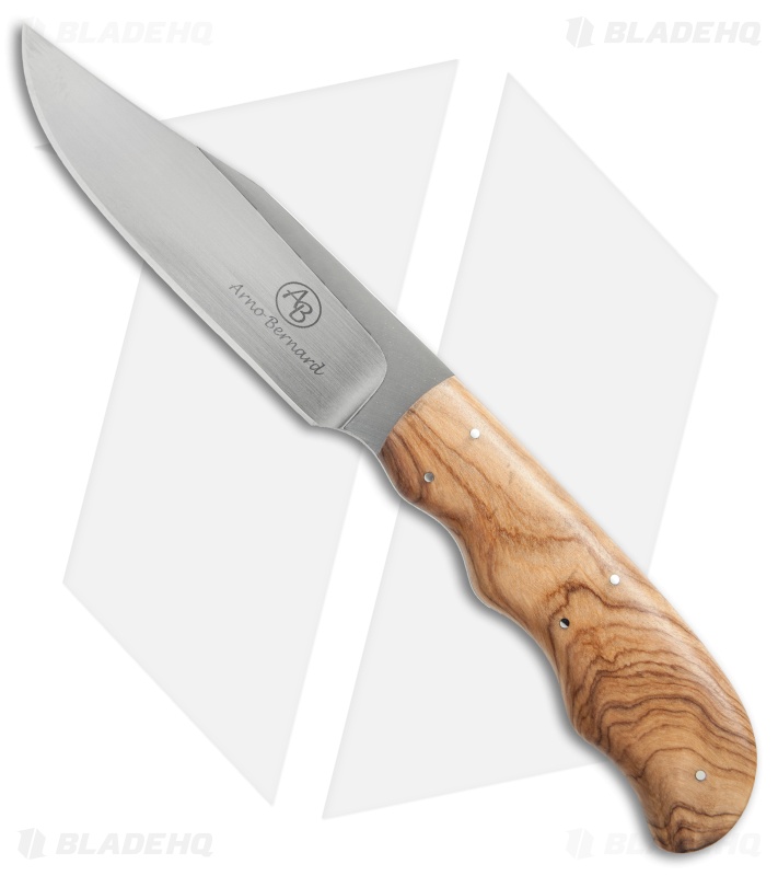 Arno Bernard Knives Vulture Fixed Blade Knife Wild Olive (3.75" Satin)