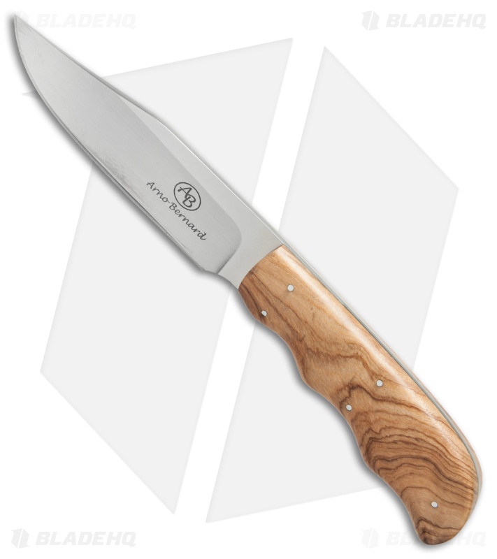 Arno Bernard Knives Vulture Fixed Blade Knife Wild Olive (3.75" Satin)
