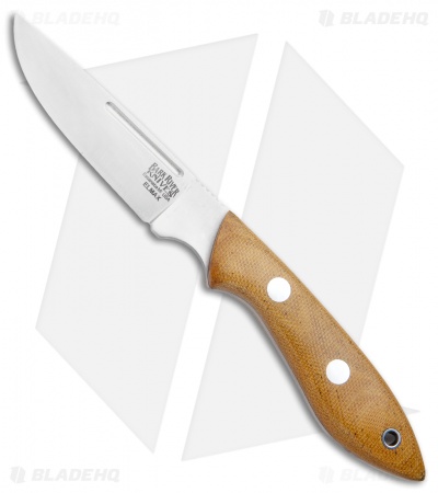 Bark River Adventurer II Fixed Blade Knife Natural Canvas Micarta (3.25" Elmax)