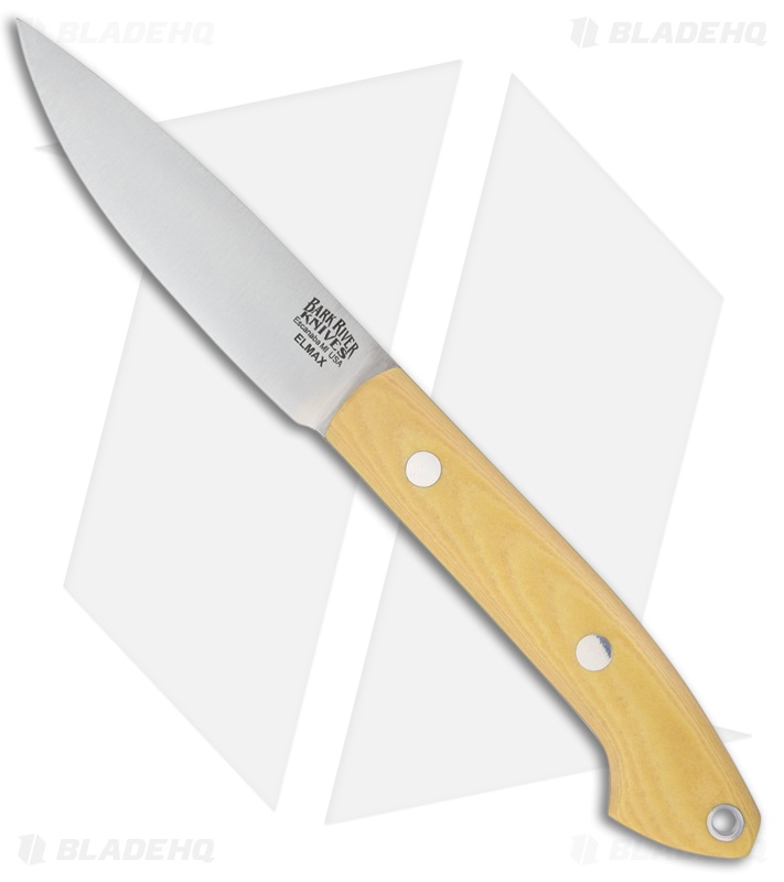 Bark River Bird & Trout Fixed Blade Knife Antique Ivory Micarta (3.625" Elmax) Blade HQ