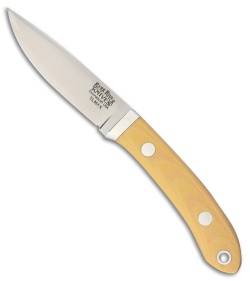 Bark River Blackwater Fixed Blade Knife Antique Ivory Canvas Micarta (3" Elmax)