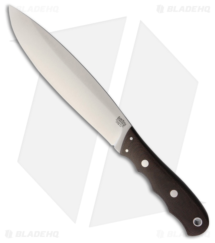 Bark River Canadian Camp II Fixed Blade Knife Green Canvas Micarta (8" CPM-3V)