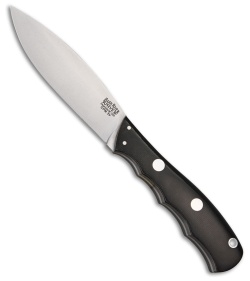 Bark River Canadian Special LT Fixed Blade Black Canvas Micarta (4" Satin)