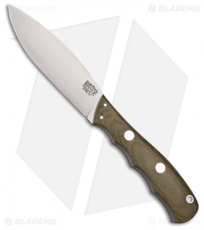 Bark River Canadian Special LT Fixed Blade Green Canvas Micarta (4" Satin)