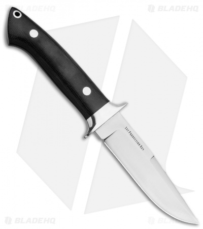 Bark River Chute Fixed Blade Knife Black Micarta CPM 154 (3.75 Satin)