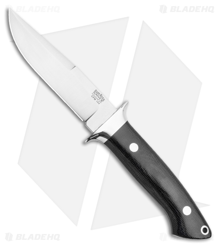 Bark River Chute Fixed Blade Knife Black Micarta CPM 154 (3.75 Satin)