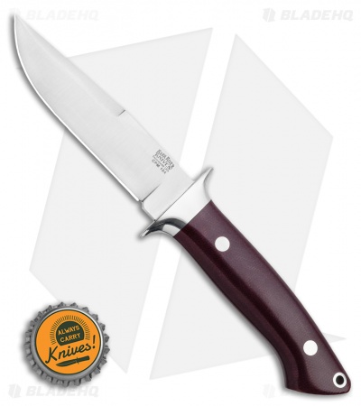 Bark River Chute Fixed Blade Knife Burgundy Micarta CPM 154 (3.75 Satin)