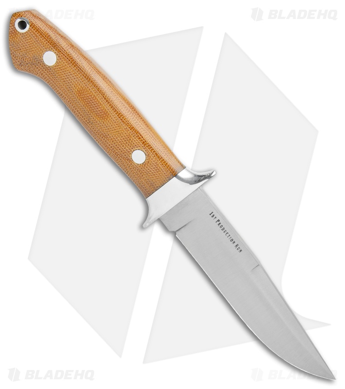 Bark River Chute Fixed Blade Knife Natural Micarta (3.75 Satin CPM 154)