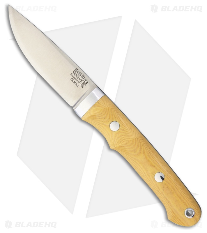 Bark River Classic Utility Caper Fixed Blade Antique Ivory Micarta 