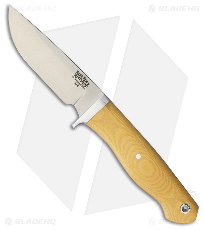 Bark River Fieldsman Fixed Blade Knife Antique Ivory Micarta (3.375" Satin)