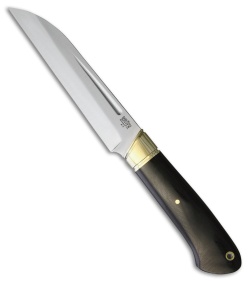 Bark River Hauk Fixed Blade Knife Black Canvas Micarta (5.75" Satin) 