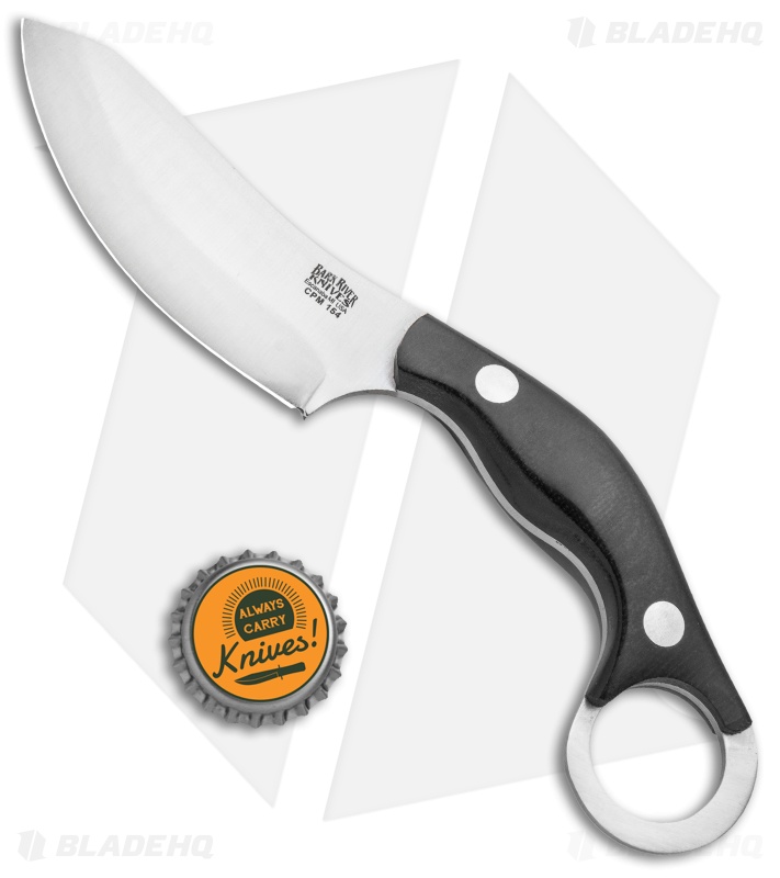 Bark River JX4 Bush Bat - Fixed Blade Knife | Black Micarta | Blade HQ