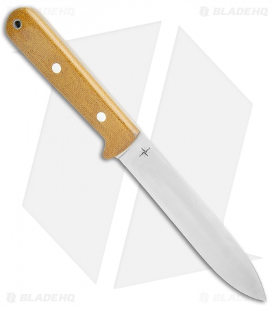 Bark River Kephart Fixed Blade Knife Natural Micarta (5" Satin 3V)