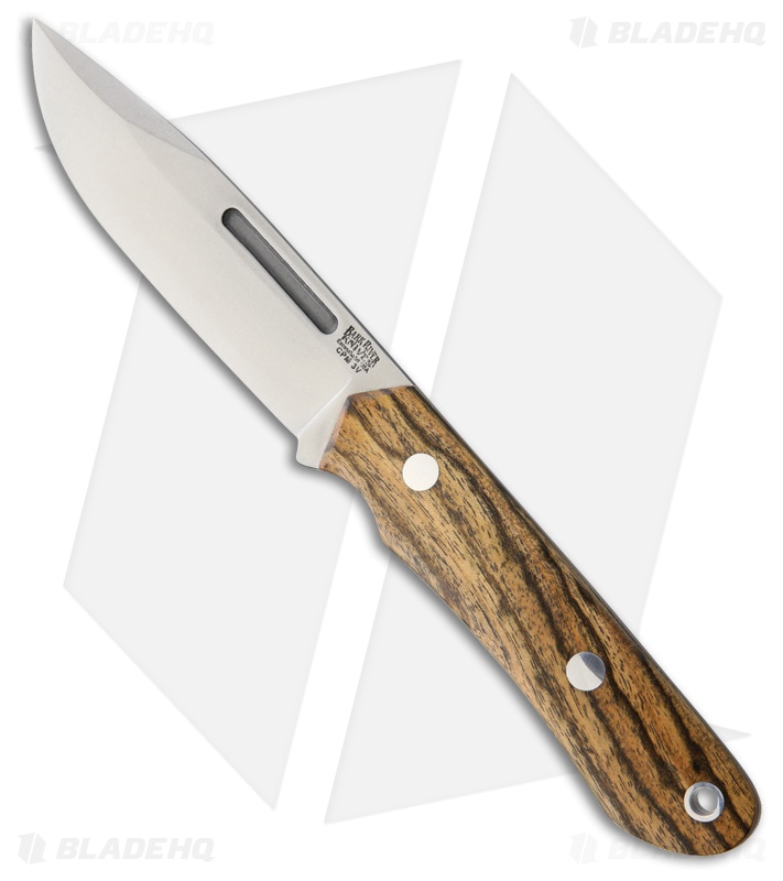 Bark River Knives Springbok II Fixed Blade Knife Bocote Wood (4.25" Satin)