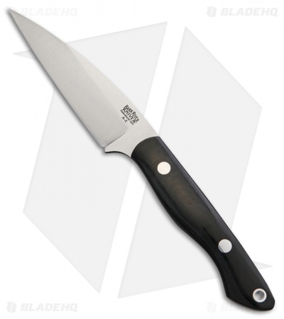 Bark River Mini Bush Seax Fixed Blade Knife Black Canvas