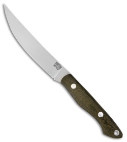 Bark River Mini Kalahari Sportsman Knife Green Canvas Micarta (4.875" Satin) 