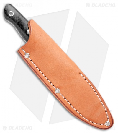 Bark River Mountaineer II Fixed Blade Knife Black Micarta (3.5" Satin)