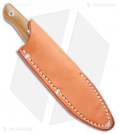 Bark River Mountaineer II Fixed Blade Knife Natural Micarta (3.5" Satin)