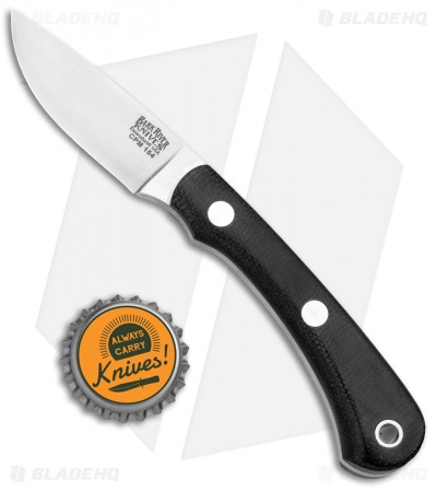 Bark River Pro Scalpel II Fixed Blade Knife Black Micarta (2.38" Satin)