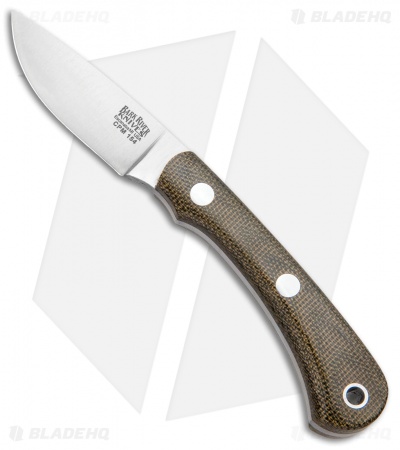 Bark River Pro Scalpel II Fixed Blade Knife Green Micarta (2.38" Satin)