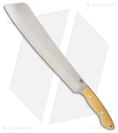 Bark River Senegal Fixed Blade Knife Antique Ivory Micarta (14" Satin)