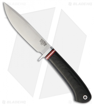 Bark River Ultra Lite Hunter 2 Fixed Blade Knife Black Micarta (4.125" Satin)