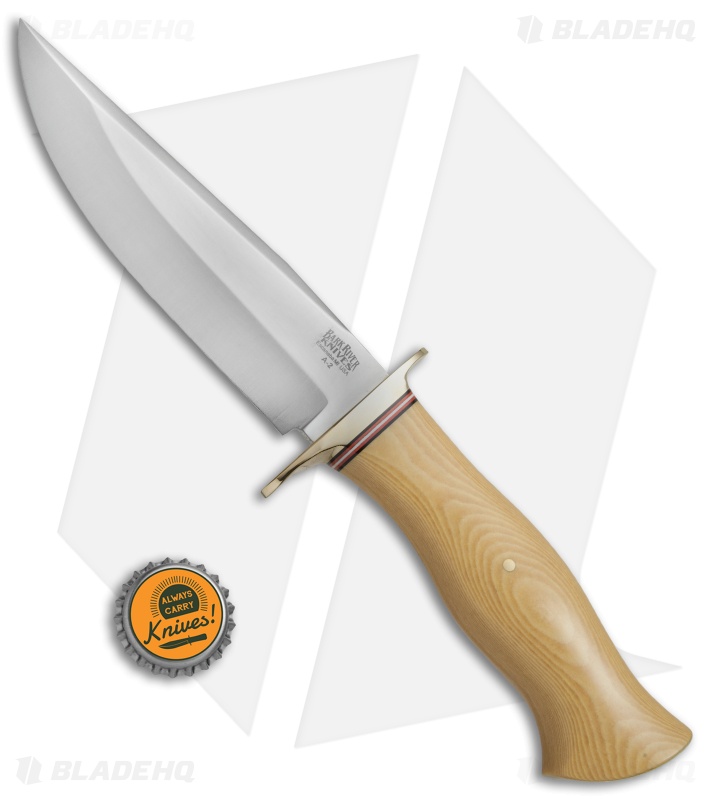 Bark River Vest Pocket Bowie A Fixed Blade Knife Ivory Micarta (5.375" Satin)