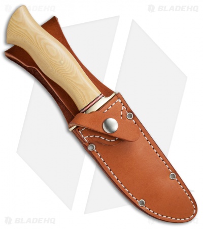 Bark River Vest Pocket Bowie A Fixed Blade Knife Ivory Micarta (5.375" Satin)