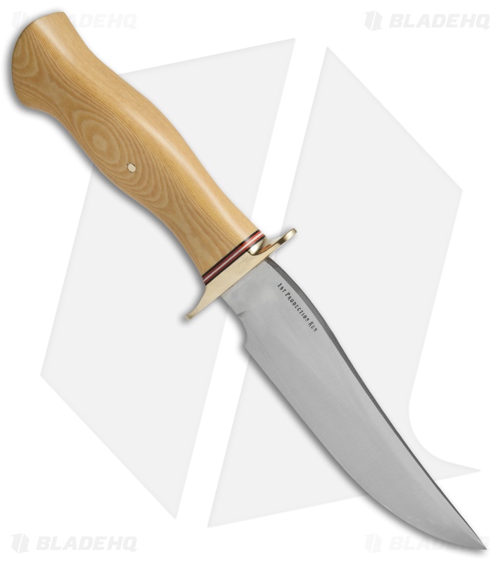 Bark River Vest Pocket Bowie D Fixed Blade Knife Ivory Micarta (5.375" Satin)
