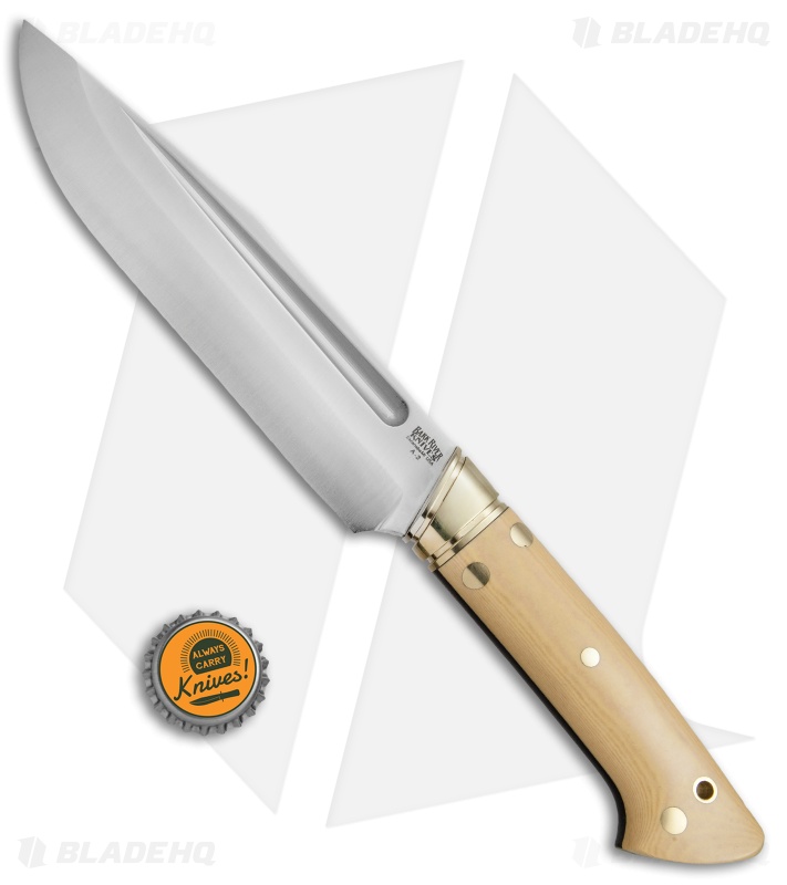 Bark River Vidarr Fixed Blade Knife Antique Ivory Micarta (6.125" Satin)