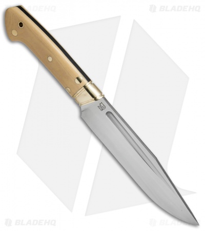 Bark River Vidarr Fixed Blade Knife Antique Ivory Micarta (6.125" Satin)