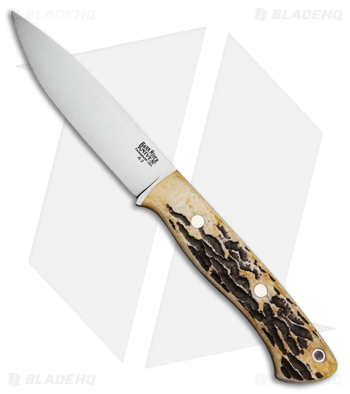Bark River Aurora LT Knife Antique Stag (4.625